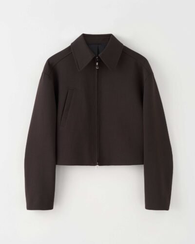 printed surplice blouse