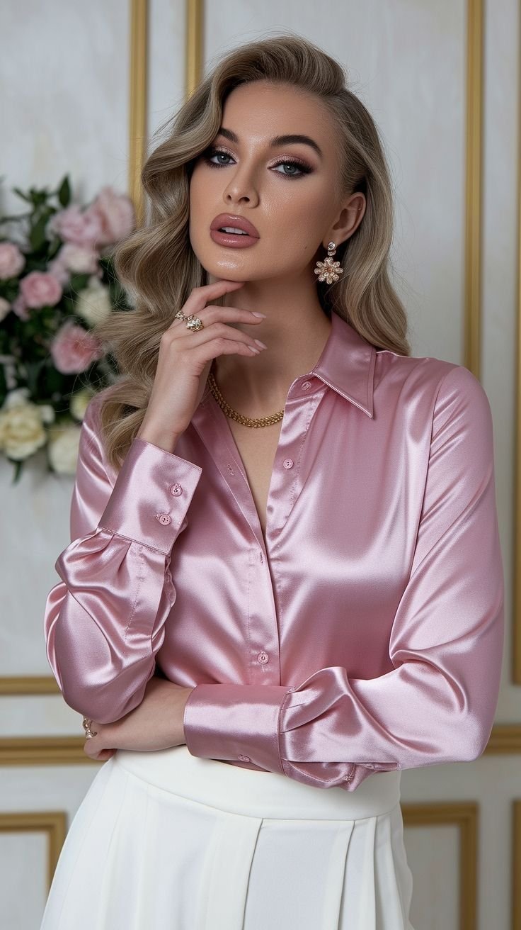 chemisier en soie végétale